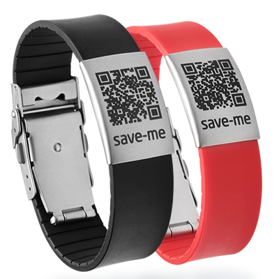 SOS Bracelet für rasche Identifikation und Hilfe